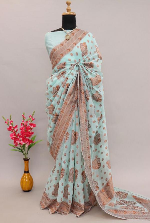 Cl1 Soft Linen Casual Wear Silk Designer Saree Collection